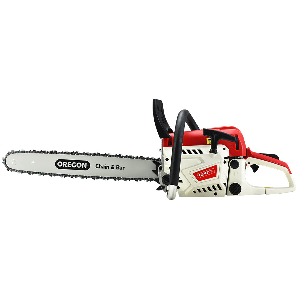 Giantz Petrol Chainsaw Commercial 52cc E-Start 20 Oregon Bar Pruning Chain Saw Deals499