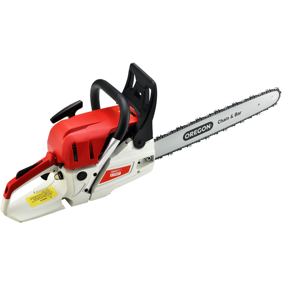 Giantz Petrol Chainsaw Commercial 52cc E-Start 20 Oregon Bar Pruning Chain Saw Deals499