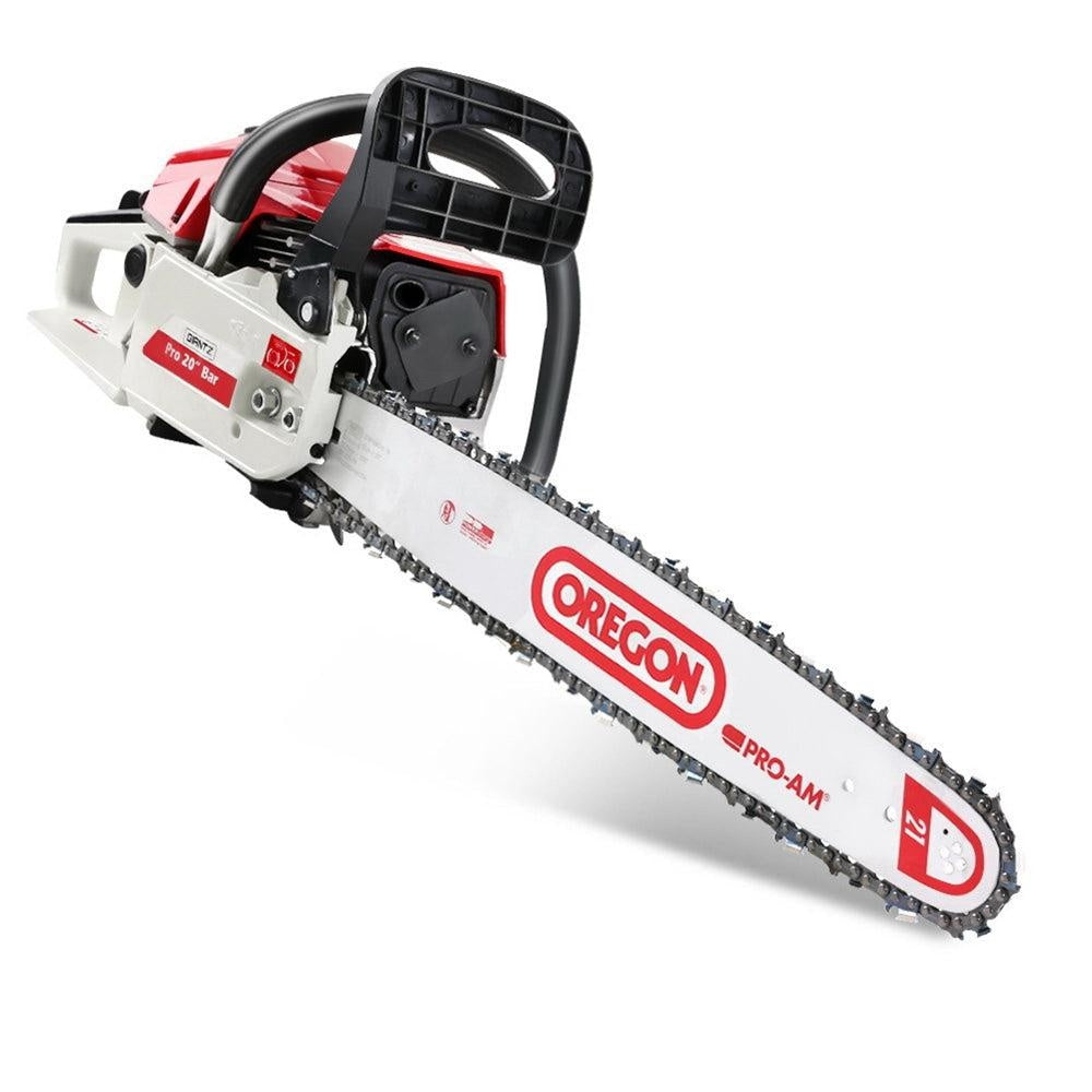 GIANTZ 62cc Commercial Petrol Chainsaw 20 Oregon Bar E-Start Chains Saw Tree Deals499