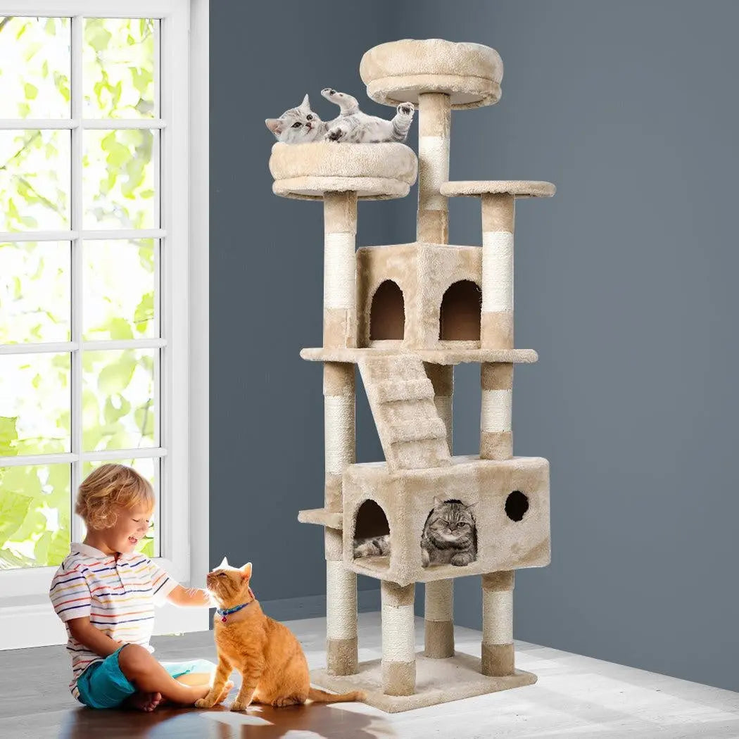 Cat Tree Tower Condo House Post Scratching Furniture Play Pet Activity Kitty Bed Deals499