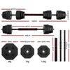 40KG 2-in-1 Dumbbell Barbell Set Adjustable Dumbbells Weights Home Gym Fitness Deals499