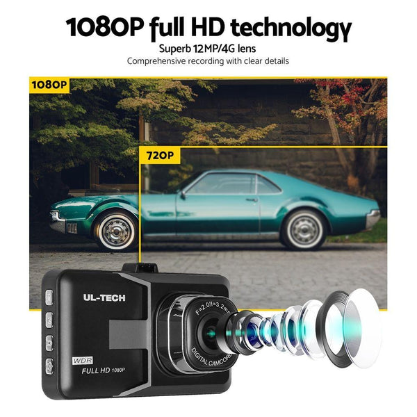 UL-TECH Dash Camera 1080P HD Cam Car Recorder DVR Video Vehicle Carmera 32GB Deals499