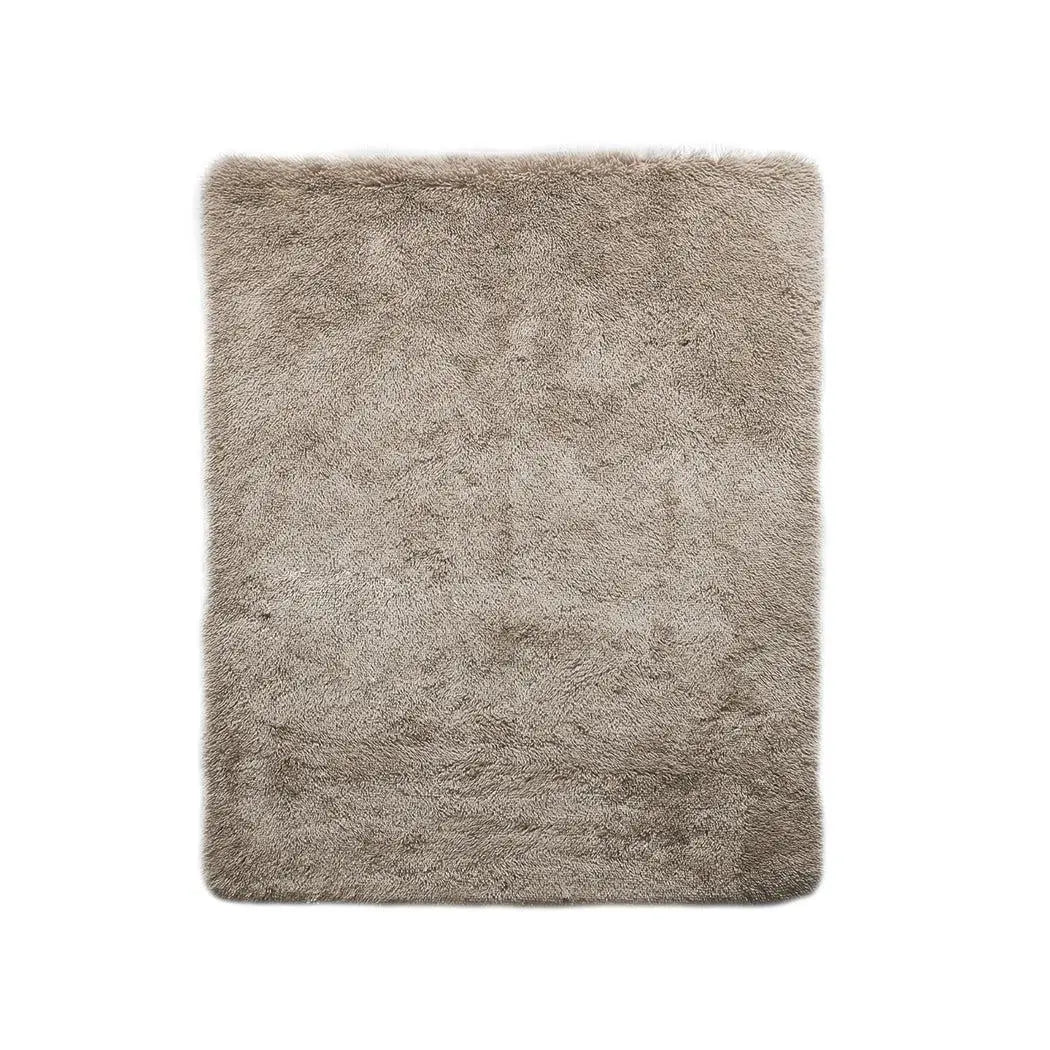 Designer Soft Shag Shaggy Floor Confetti Rug Carpet Home Decor 120x160cm Tan Deals499