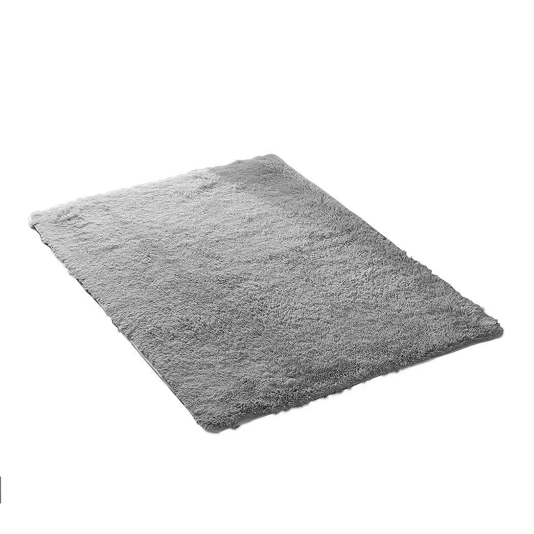 Designer Soft Shag Shaggy Floor Confetti Rug Carpet Home Decor 80x120cm Grey Deals499