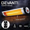 Devanti Electric Infrared Patio Heater Radiant Strip Indoor Outdoor Heaters Remote Control 1500W Deals499