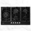 Devanti Gas Cooktop 90cm 5 Burner Stove Hob Cooker Kitchen NG LPG Black Glass Deals499