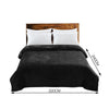 DreamZ 320GSM 220x240cm Ultra Soft Mink Blanket Warm Throw in Black Colour Deals499