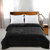 DreamZ 320GSM 220x240cm Ultra Soft Mink Blanket Warm Throw in Black Colour Deals499