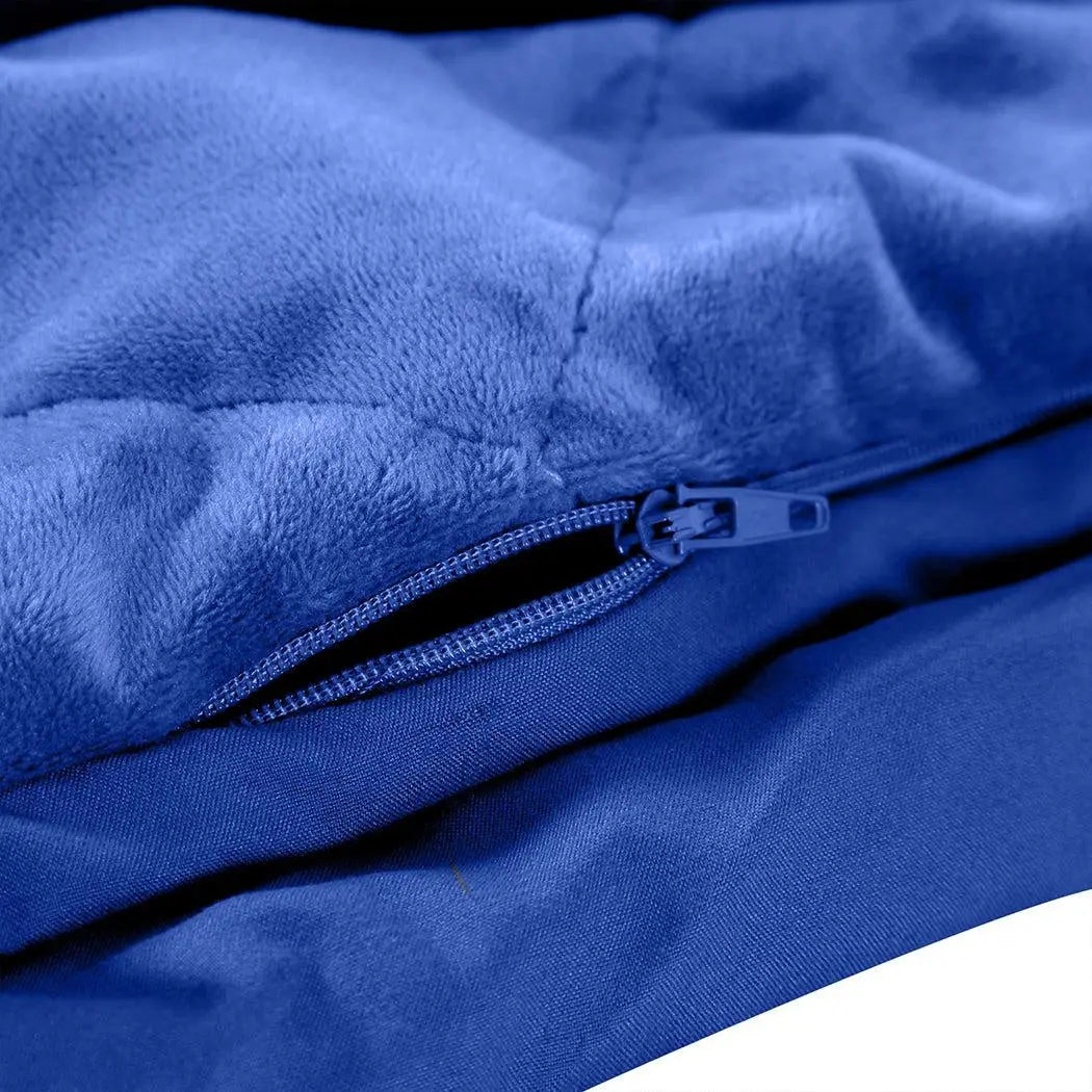 DreamZ 5KG Anti Anxiety Weighted Blanket Gravity Blankets Royal Blue Colour Deals499