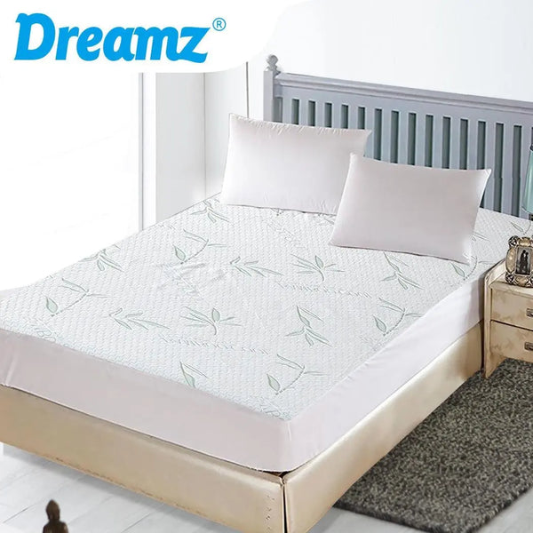 DreamZ Fully Fitted Waterproof Breathable Bamboo Mattress Protector Single Size Deals499