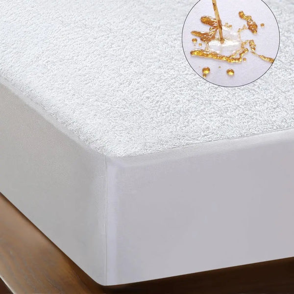 DreamZ Terry Cotton Fully Fitted Waterproof Mattress Protector King Single Size Deals499