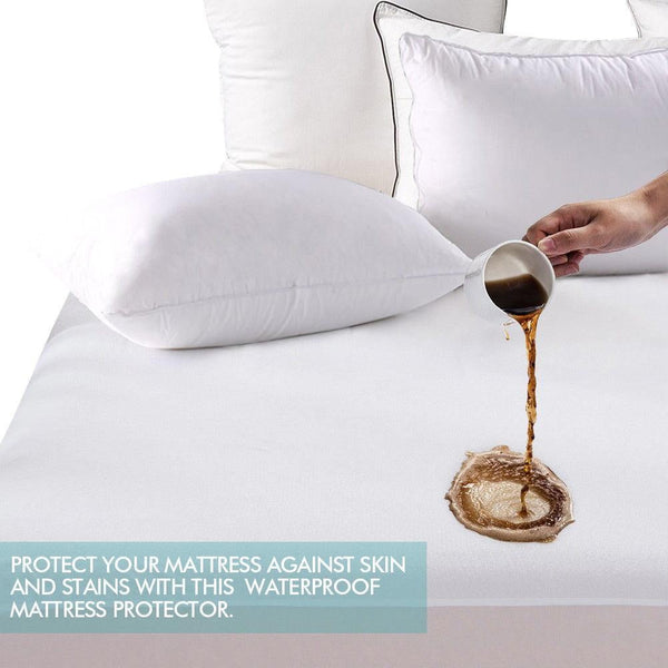 DreamZ Terry Cotton Fully Fitted Waterproof Mattress Protector King Single Size Deals499