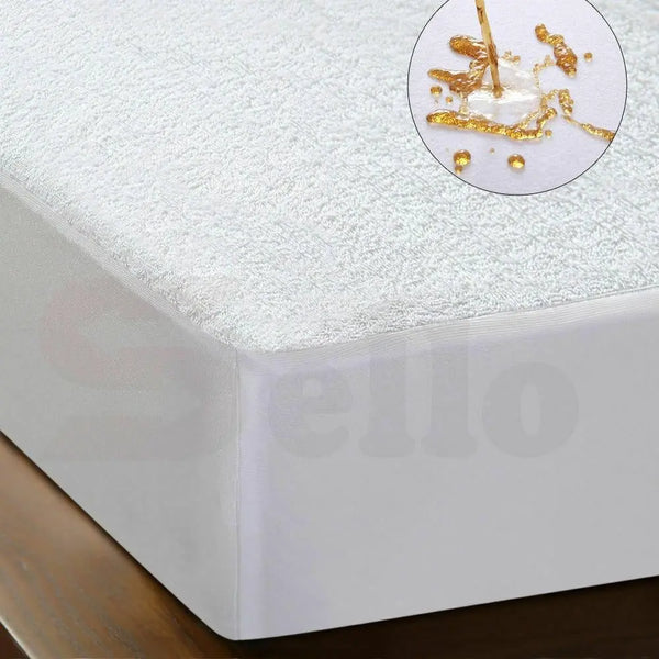 DreamZ Terry Cotton Fully Fitted Waterproof Mattress Protector King Single Size Deals499