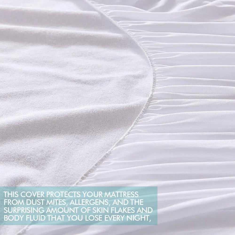 DreamZ Terry Cotton Fully Fitted Waterproof Mattress Protector in King Size Deals499