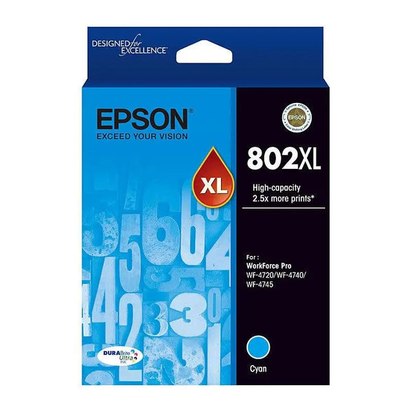 EPSON 802XL Cyan Ink Cartridge EPSON