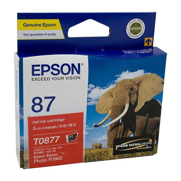 EPSON T0877 Red Ink Cartridge EPSON