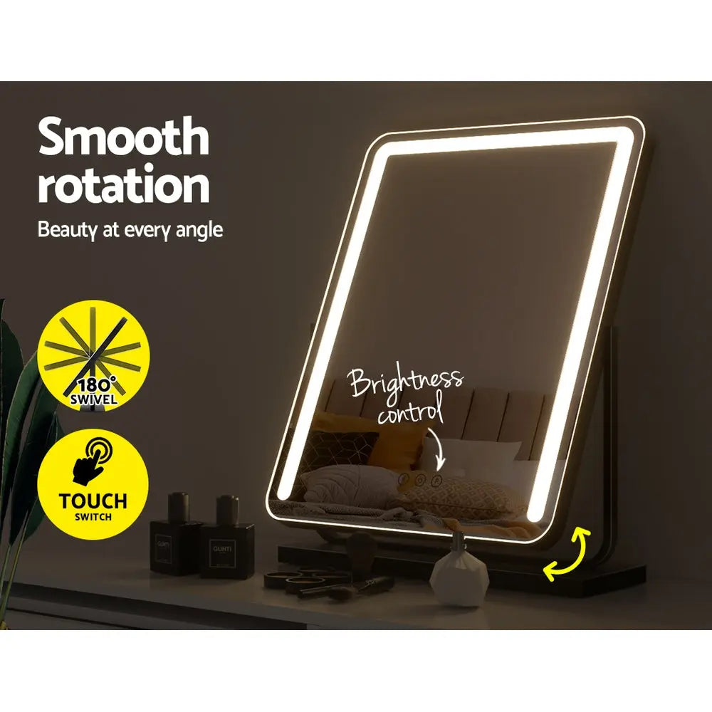 Embellir Makeup Mirror with Lights Hollywood Vanity Tabletop LED Mirrors 40X50CM Deals499