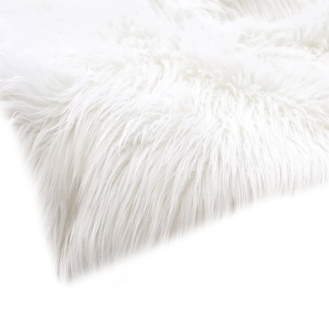 Floor Rugs Sheepskin Shaggy Rug Area Carpet Bedroom Living Room Mat 160X230 White Deals499