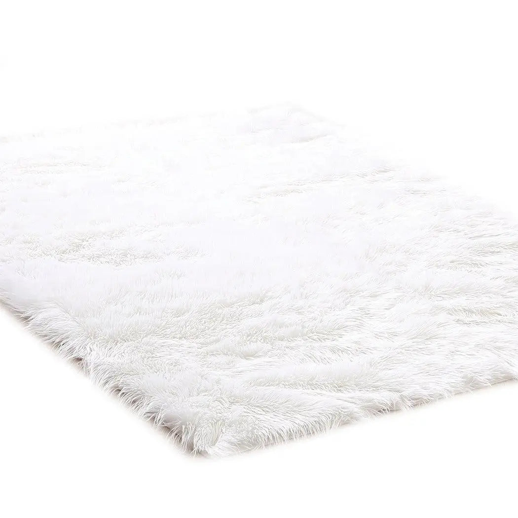 Floor Rugs Sheepskin Shaggy Rug Area Carpet Bedroom Living Room Mat 160X230 White Deals499