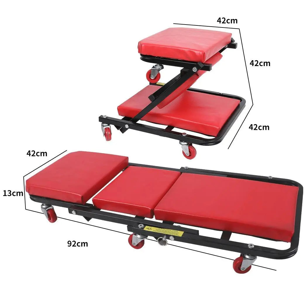 Folding Creeper Mechanic Stool Seat Garage Repair Trolley Laying  Workshop Deals499