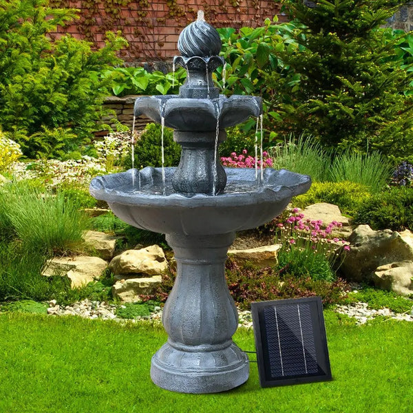 Gardeon 3 Tier Solar Powered Water Fountain - Black Deals499