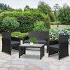 Gardeon Garden Furniture Outdoor Lounge Setting Wicker Sofa Set Storage Cover Black Deals499