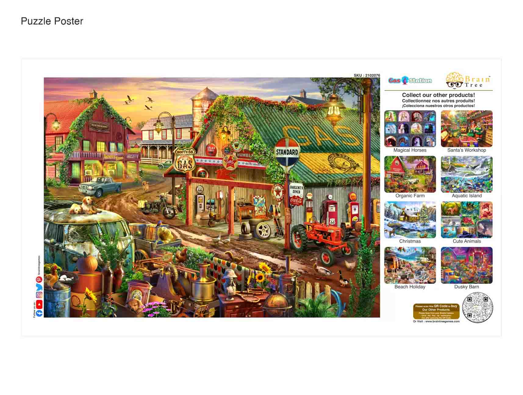 Gas Station Jigsaw Puzzles 1000 Piece-3