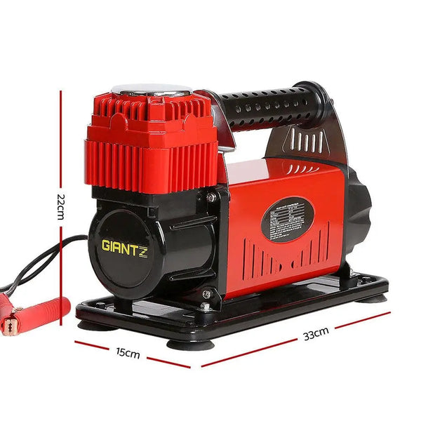 Giantz 12V Portable Air Compressor - Red Deals499