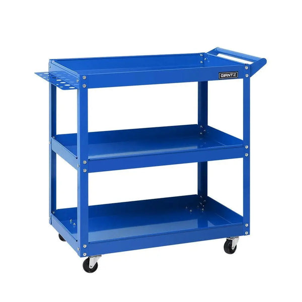 Giantz Tool Cart 3 Tier Parts Steel Trolley Mechanic Storage Organizer Blue Deals499