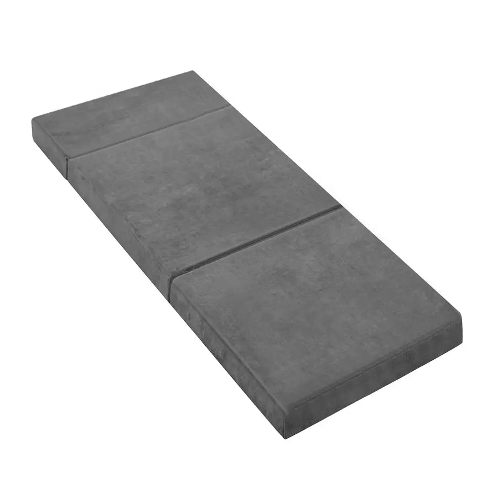 Giselle Bedding Folding Foam Portable Mattress Grey Giselle