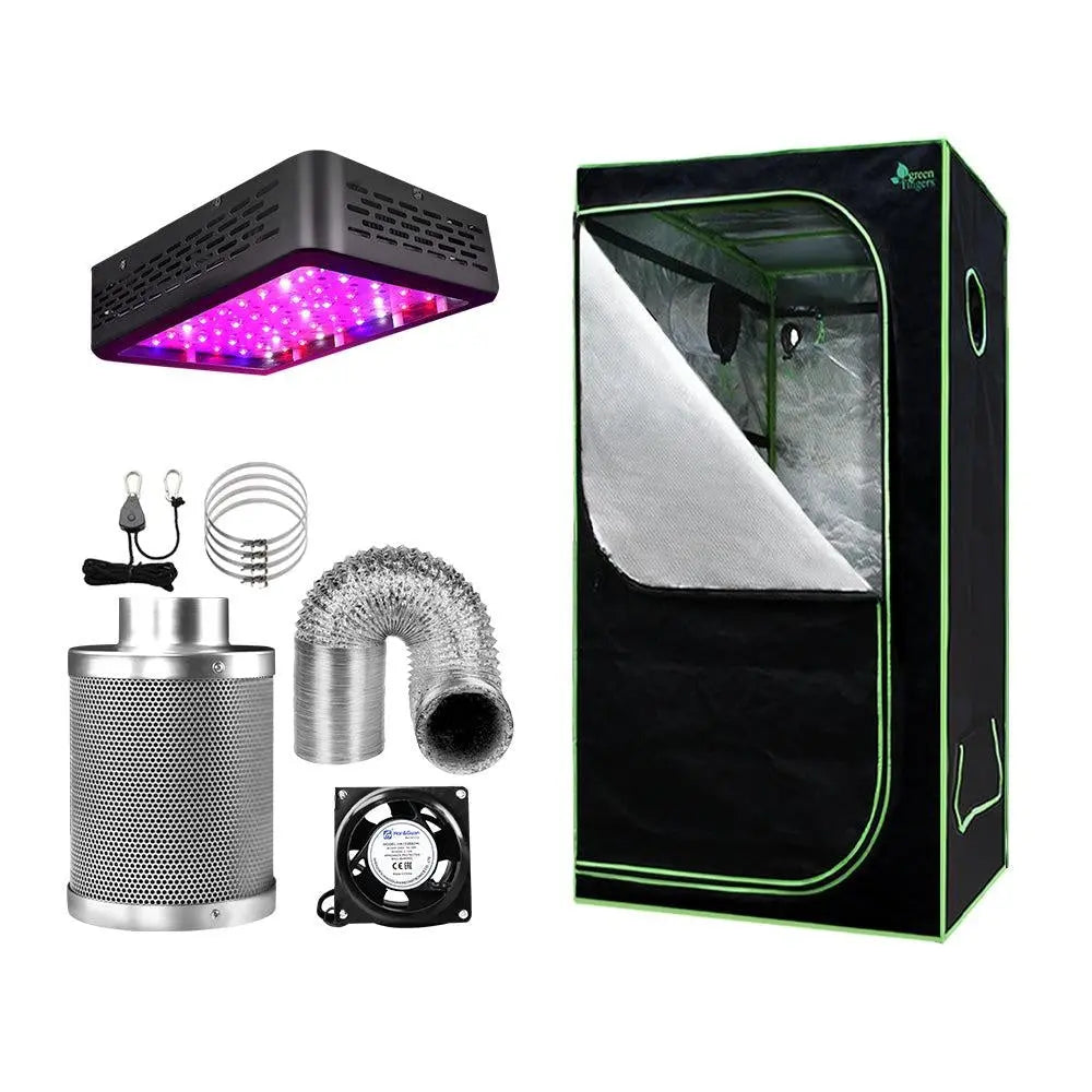 Greenfingers Grow Tent 600W LED Grow Light 60X60X140cm Mylar 4