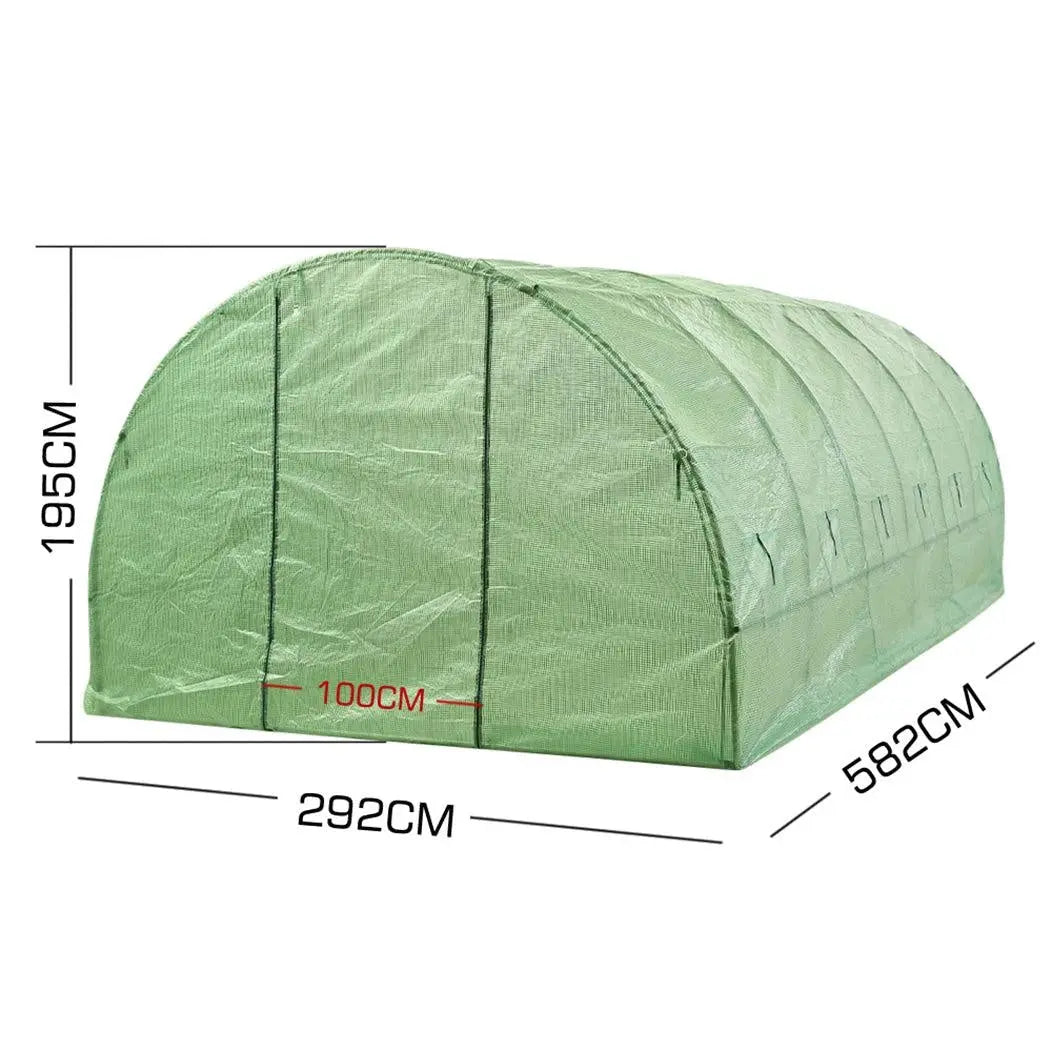 Greenhouse Plastic Cover Film Walk in Outdoor Garden Green House Tunnel 6X3X2M Deals499