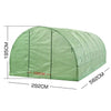 Greenhouse Plastic Cover Film Walk in Outdoor Garden Green House Tunnel 6X3X2M Deals499