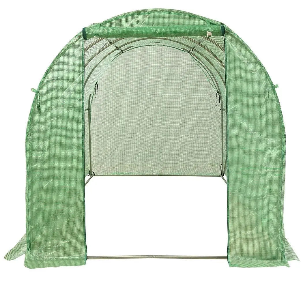 Greenhouse Plastic Cover Film Walk in Outdoor Garden Green House Tunnel 6X3X2M Deals499