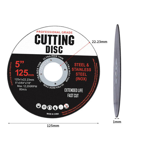 Grinder Disc Cutting Discs 5" 125mm Metal Cut Off Wheel Angle Grinder 500PCS Deals499