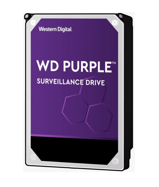 WESTERN DIGITAL Digital WD Purple 12TB 3.5' Surveillance HDD 7200RPM 256MB SATA3 6Gb/s 245MB/s 360TBW 24x7 64 Cameras AV NVR DVR 1.5mil MTBF 3yrs WESTERN DIGITAL