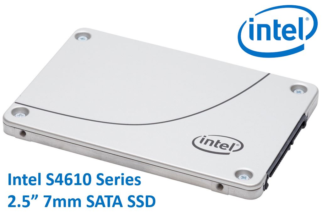 INTEL DC S4610 2.5' 1.92TB SSD SATA3 6Gbps 3D2 TCL 7mm 560R/510W MB/s 97K/47K IOPS 3xDWPD 2 Mil Hrs MTBF Data Center Server 5yrs Wty ~HBI-S4510-1.92TB INTEL