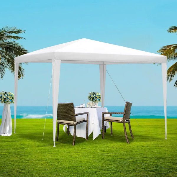 Instahut Wedding Gazebo Outdoor Marquee Party Tent Event Canopy Camping 3x3 White Deals499