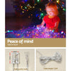 Jingle Jollys 500 LED Solar Powered Christmas Icicle Lights 20M Outdoor Fairy String Party Multicolour Deals499