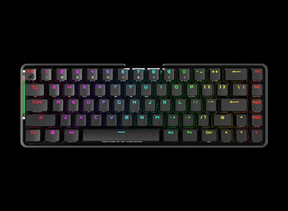 ASUS M601 ROG FALCHION/RD Wireless Mechanical Gaming Keyboard, 68 Keys 65% Layout, 450 Hours ASUS