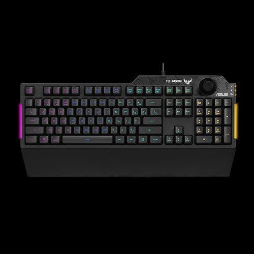 ASUS RA04 TUF GAMING K1 RGB Keyboard, Volume Knob, 19 Key Rollover, Spill Resistance, Programmable Keys ASUS