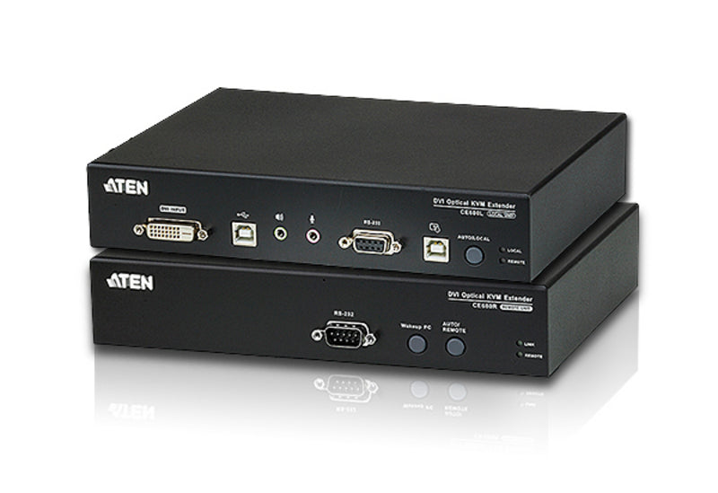 ATEN CE690-AT-U-V USB DVI Optical KVM Extender, extends 1920 x 1200 @ 20km ATEN