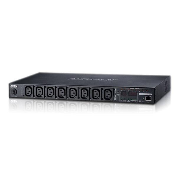 ATEN 8-Port 16A Eco Power Distribution Unit - PDU over IP, 8x C13 AC Outlets, Control and Monitor Power Status (PE6208G) ATEN