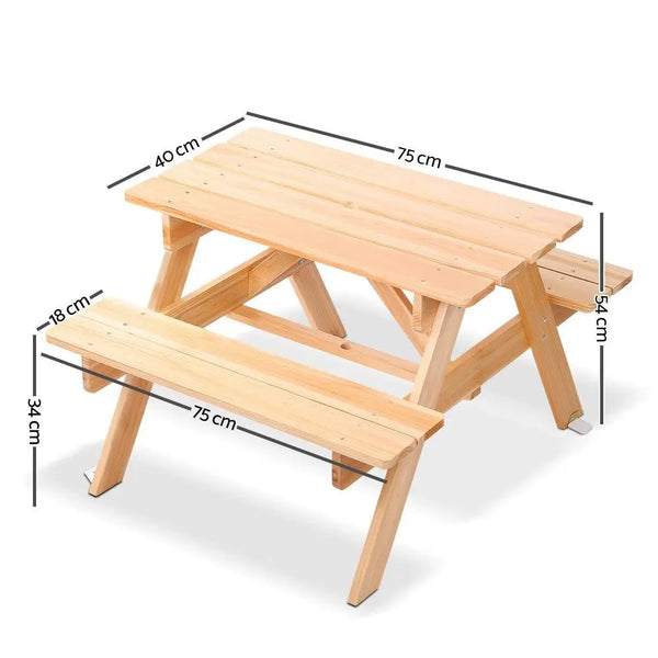 Keezi Kids Wooden Picnic Bench Set Deals499