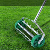 Lawn Aerator Roller Scarifier  Rolling Steel Spike Tool Garden Yard Farm Grass Deals499