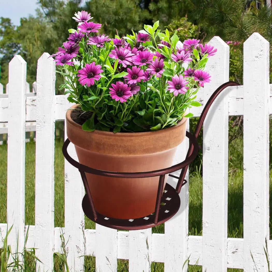 Levede 1x Flower Holder Plant Stand Hanging Pot Basket Plant Garden Wall Storage Deals499