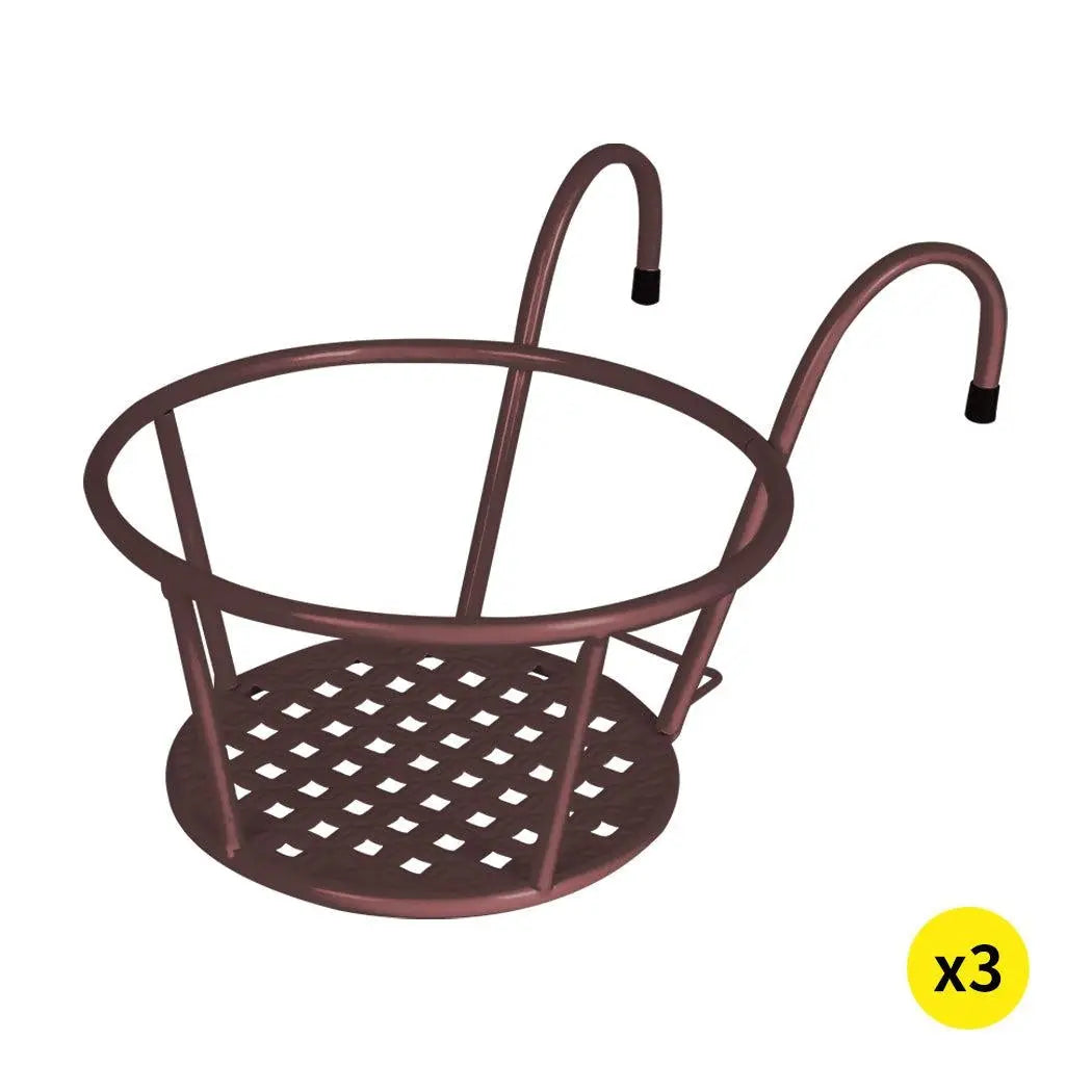 Levede 3x Plant Stand flower Holder Hanging Pot Basket Plant Garden Wall Storage Deals499