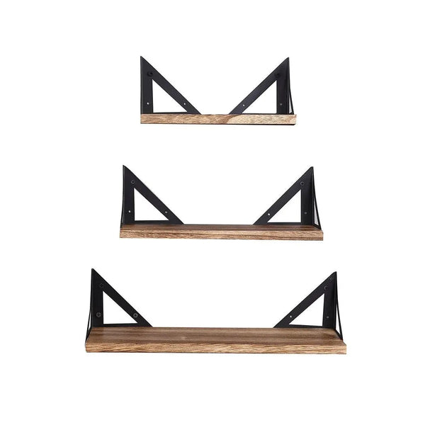 Levede Floating Shelf Brackets Shelves Bookshelf Wall Mount Rack Storage 3 PCS Deals499