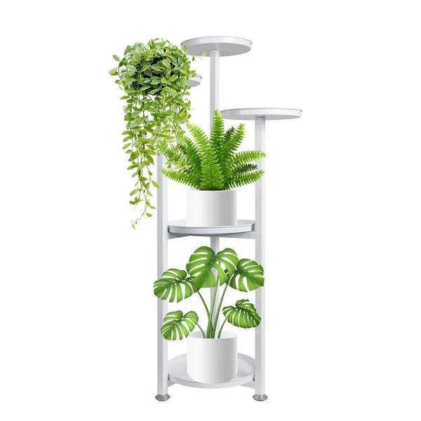 Levede Plant Stand Outdoor Indoor Flower Pots Rack Garden Shelf White 100CM Deals499