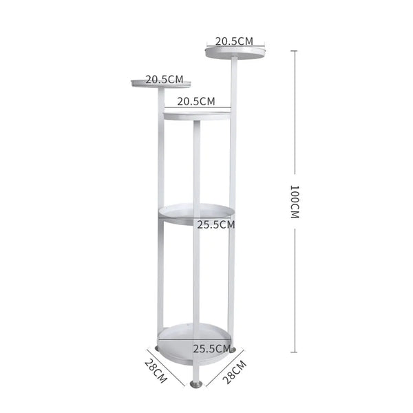 Levede Plant Stand Outdoor Indoor Flower Pots Rack Garden Shelf White 100CM Deals499